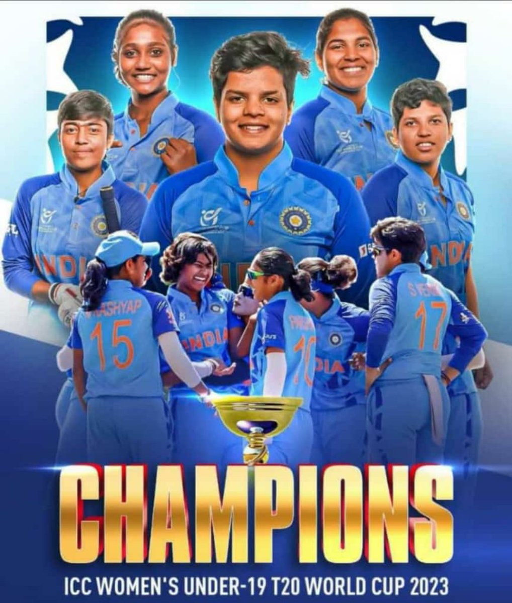 #ChampionIndianTeamW19
छोरियां के छोरों से कम है के....
<a href="/ICC/">ICC</a> 
<a href="/BCCI/">BCCI</a> 
<a href="/BCCIWomen/">BCCI Women</a> 
<a href="/BBCHindi/">BBC News Hindi</a> 
<a href="/BBCSport/">BBC Sport</a>