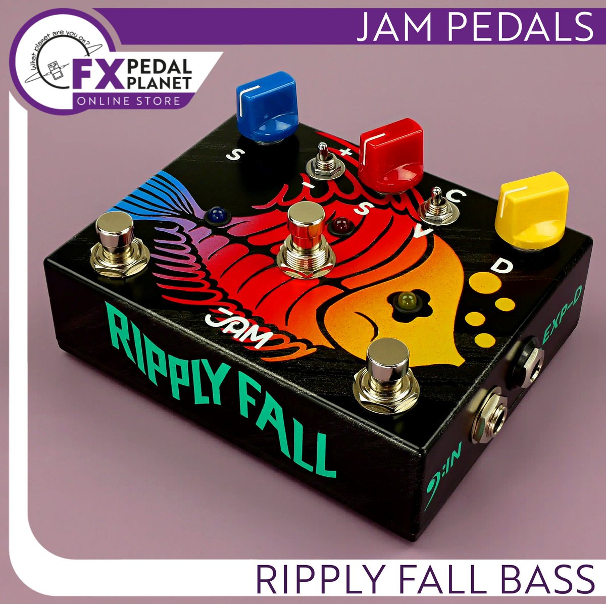 @jampedals Ripply Fall Bass

fxpedalplanet.co.uk/product/jam-pe…

#fxpedalplanet #fxpedalplanetonlinestore 

#jampedals #jampedalsripplyfallbass #choruspedal #vibratopedal #phaserpedal #artforyourears 

#boutiqueeffectspedals #effectspedals #guitareffects #basseffects #basseffectspedals