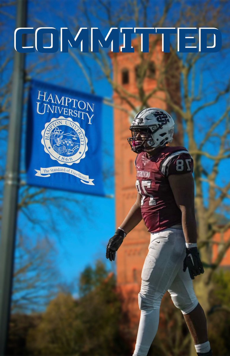 JacksonCII3's tweet photo. Committed! Go Pirates! 💙🏴‍☠️ @BMalbasa @Coachp_Hampton @iCarloAlvarez @USFootball1890 @ncsa @CoachBPNCSA @SolomonsWisdom @Hampton_FB @_HamptonU @chubs_freer https://t.co/bbogF6E9qX