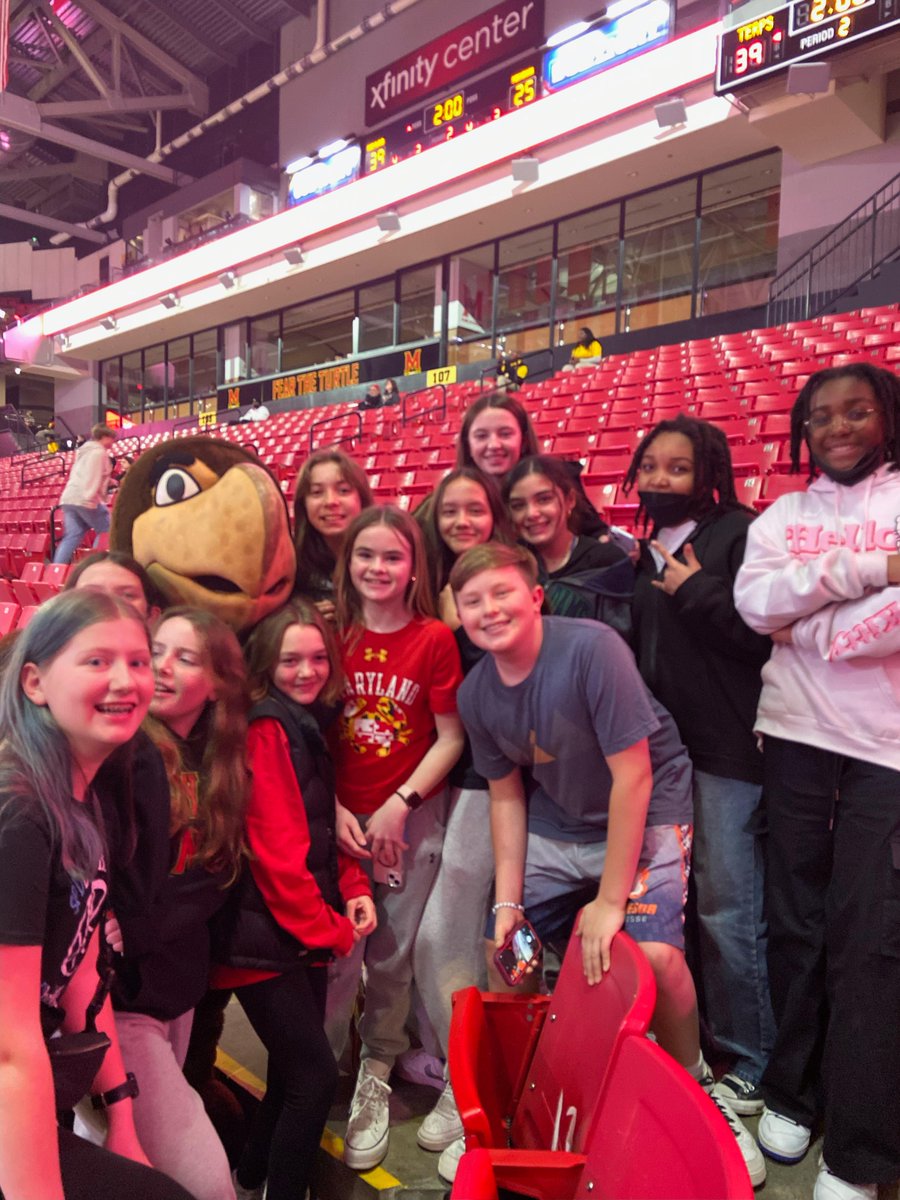 MoCoRec's tweet photo. The Sligo #RecXtra, Sports and Conditioning Club, attended a Maryland Women’s basketball this week. The students enjoyed being with one another and the game! #MoCoRec https://t.co/q1SmfHQTXJ