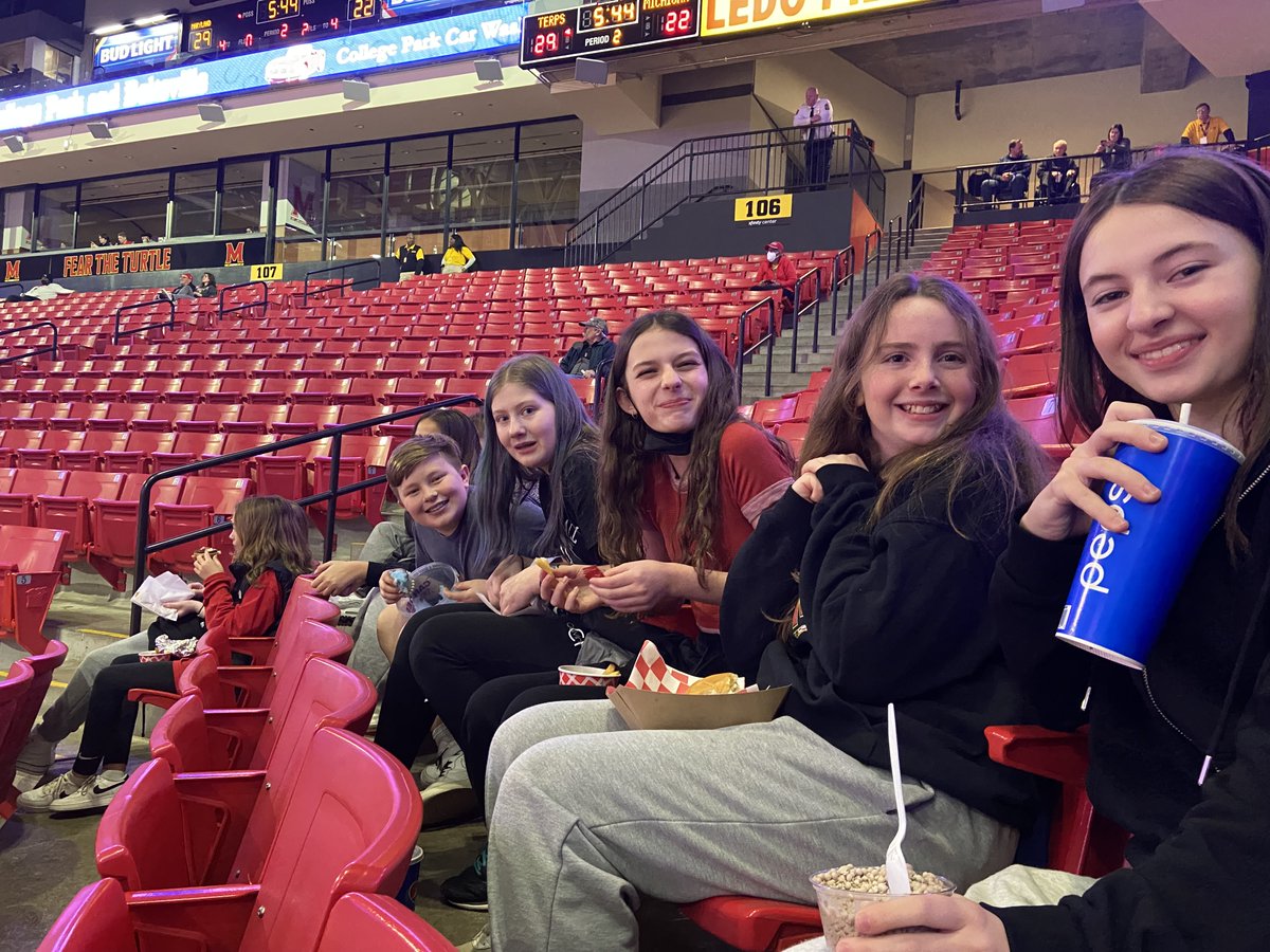 MoCoRec's tweet photo. The Sligo #RecXtra, Sports and Conditioning Club, attended a Maryland Women’s basketball this week. The students enjoyed being with one another and the game! #MoCoRec https://t.co/q1SmfHQTXJ