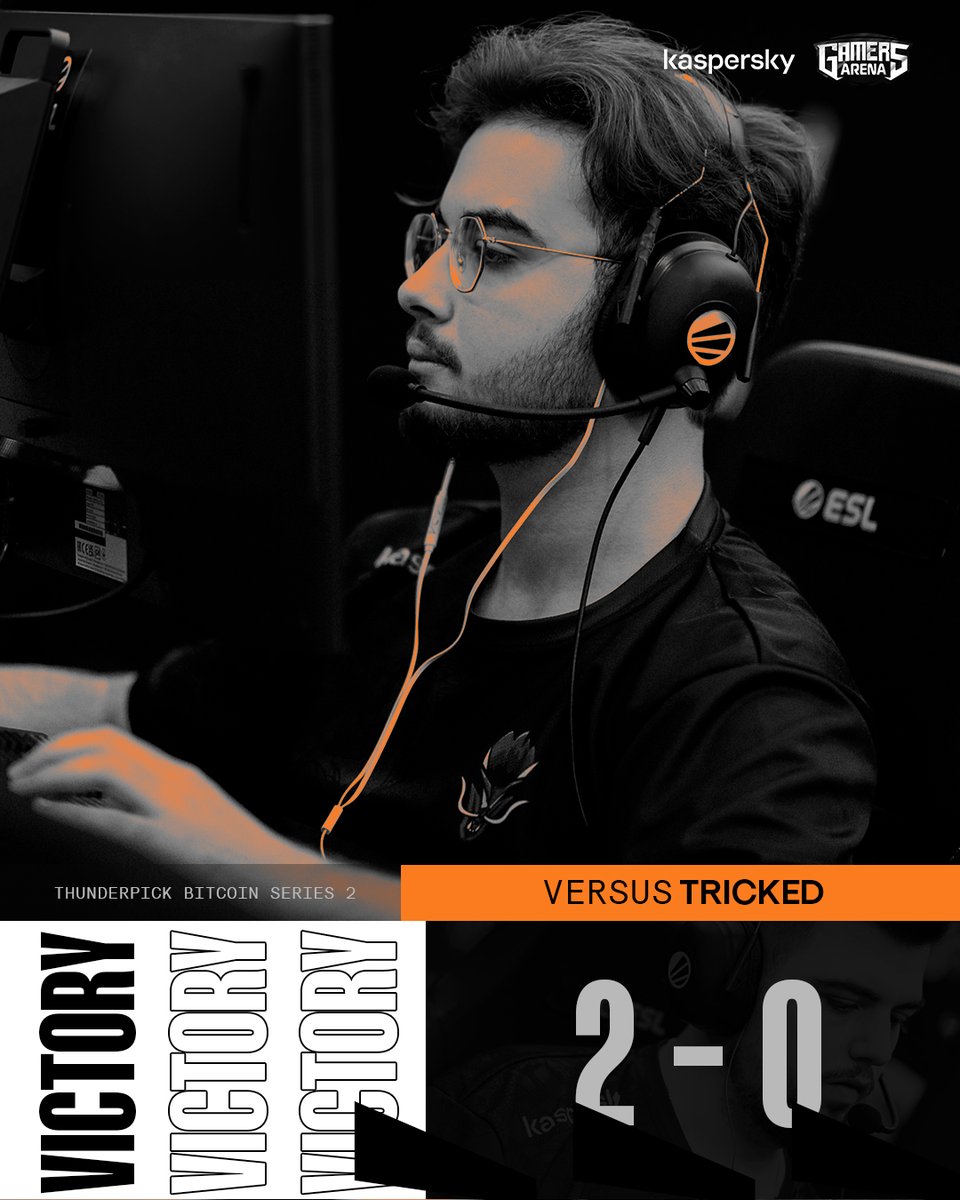 2-0 🔥 We won 2-0 against @TRICKED_esport in the Thunderpick Bitcoin Series 2! #believethemyth
