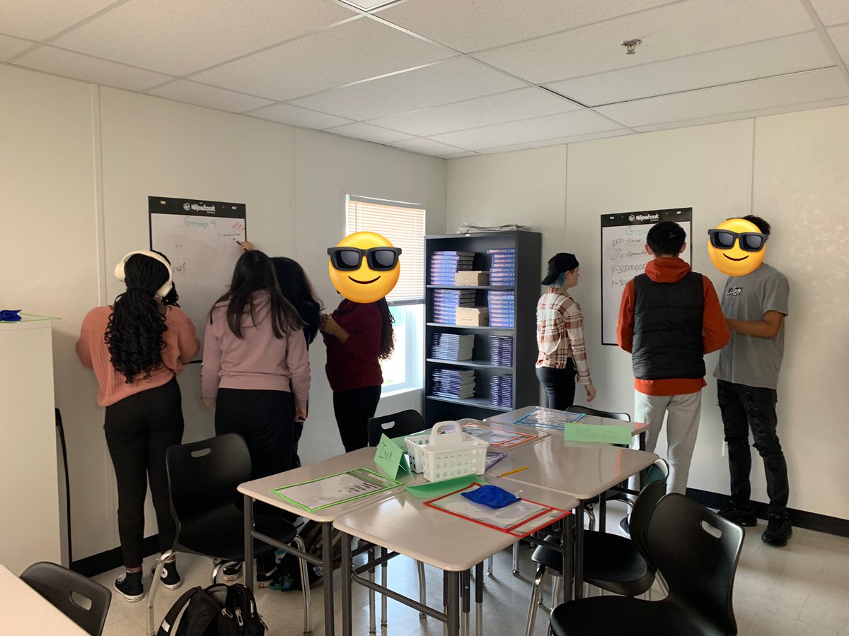 bmillerWCPS's tweet photo. Had a blast doing a reasoning task on vertical whiteboards with Mrs. Salifou & her classes on Friday! #buildingmaththinkers https://t.co/VKXEGMbJlS