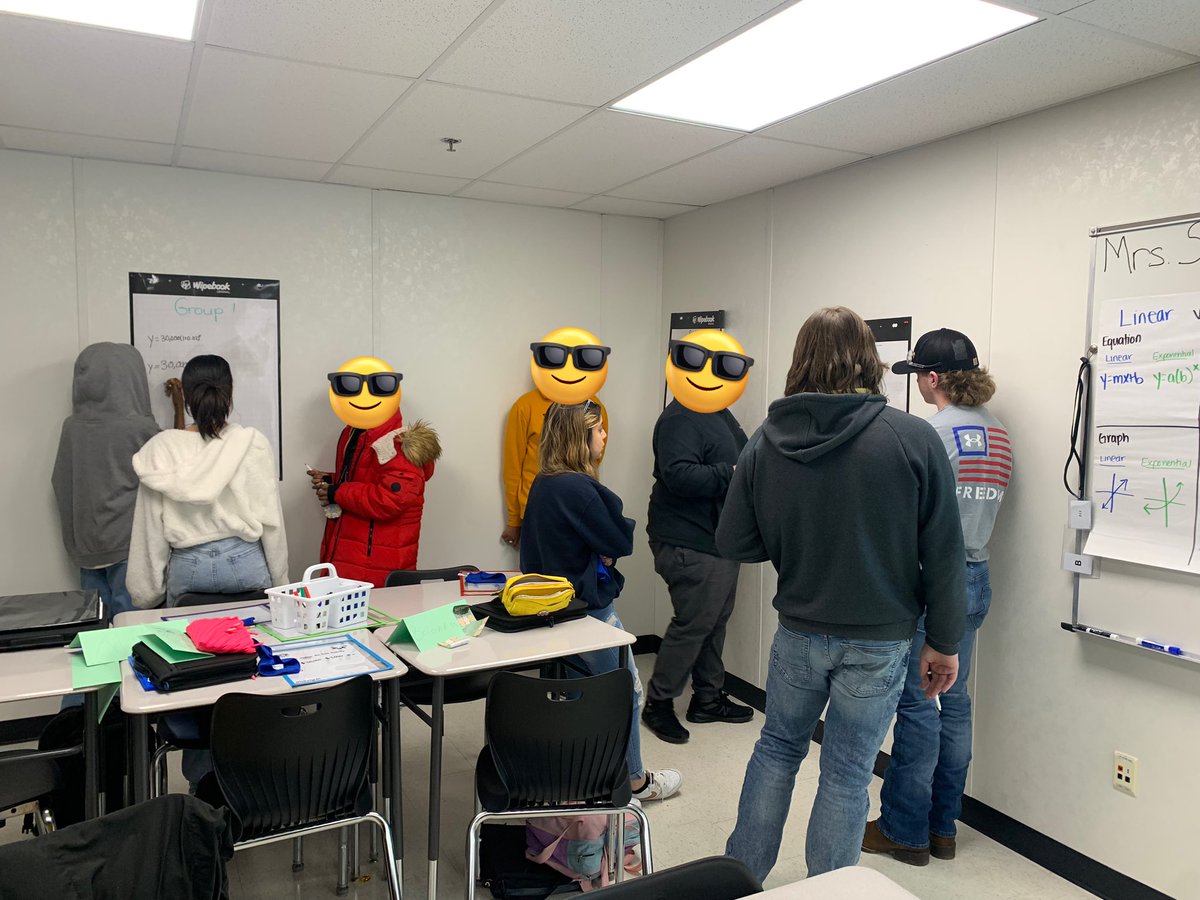 bmillerWCPS's tweet photo. Had a blast doing a reasoning task on vertical whiteboards with Mrs. Salifou & her classes on Friday! #buildingmaththinkers https://t.co/VKXEGMbJlS