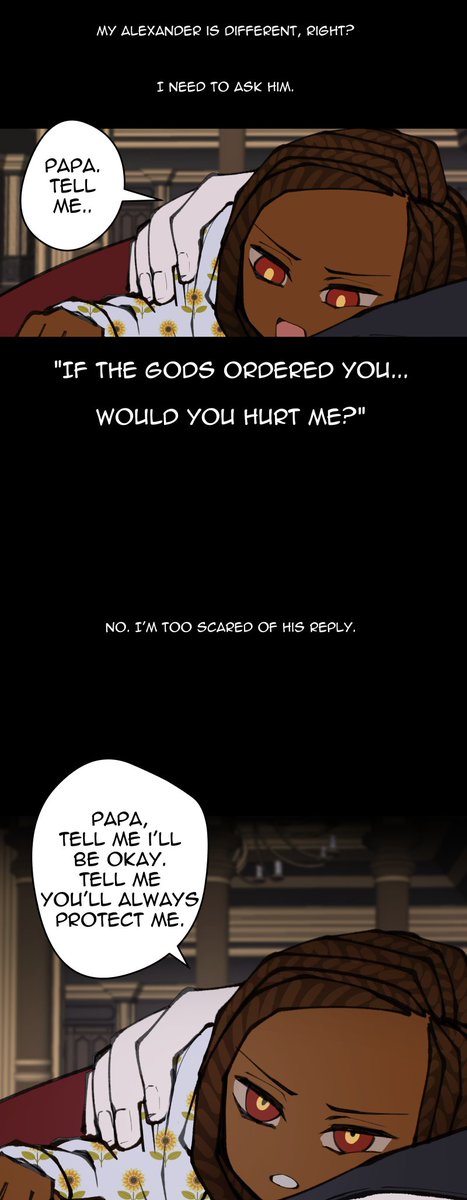 People who used to read the comic probably remember this scene
a vision of a possible future she had
(reminder this is an adult talking inside the body of a child, that's why her inner voice is more mature than what she says)