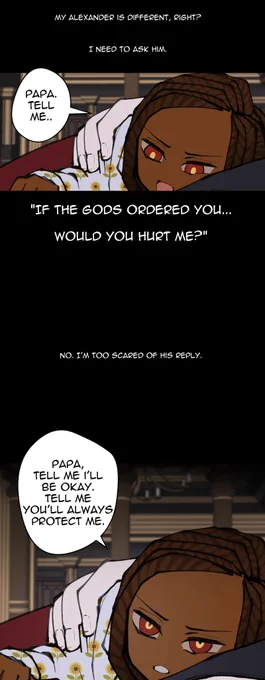People who used to read the comic probably remember this scene
a vision of a possible future she had

(reminder this is an adult talking inside the body of a child, that's why her inner voice is more mature than what she says) 