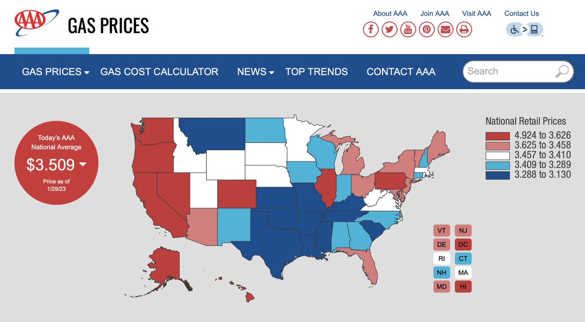 <a href="/POTUS/">President Donald J. Trump</a> Oh my ... Gas is 47.5% higher than when POTUS Biden entered office... 

Rents are up 7.5%, per the BLS, if you believe that figure. 

Food, we all know, is seeing double-digit increases. 

And you really have to question the propaganda that inflation is over, per the Dems.