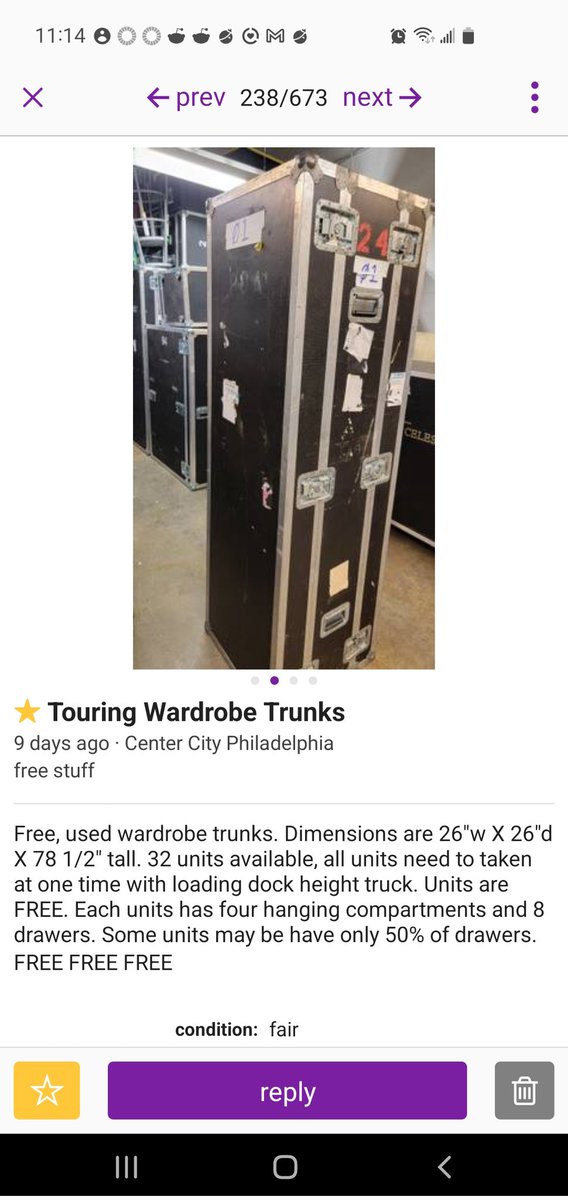 8Carmody's tweet photo. @donttrythis saw this on Craigslist &amp; thought:  awesome but I have no need for them.  Then I thought: I know someone who may have  a need for them... https://t.co/nAr7p5VA0B
