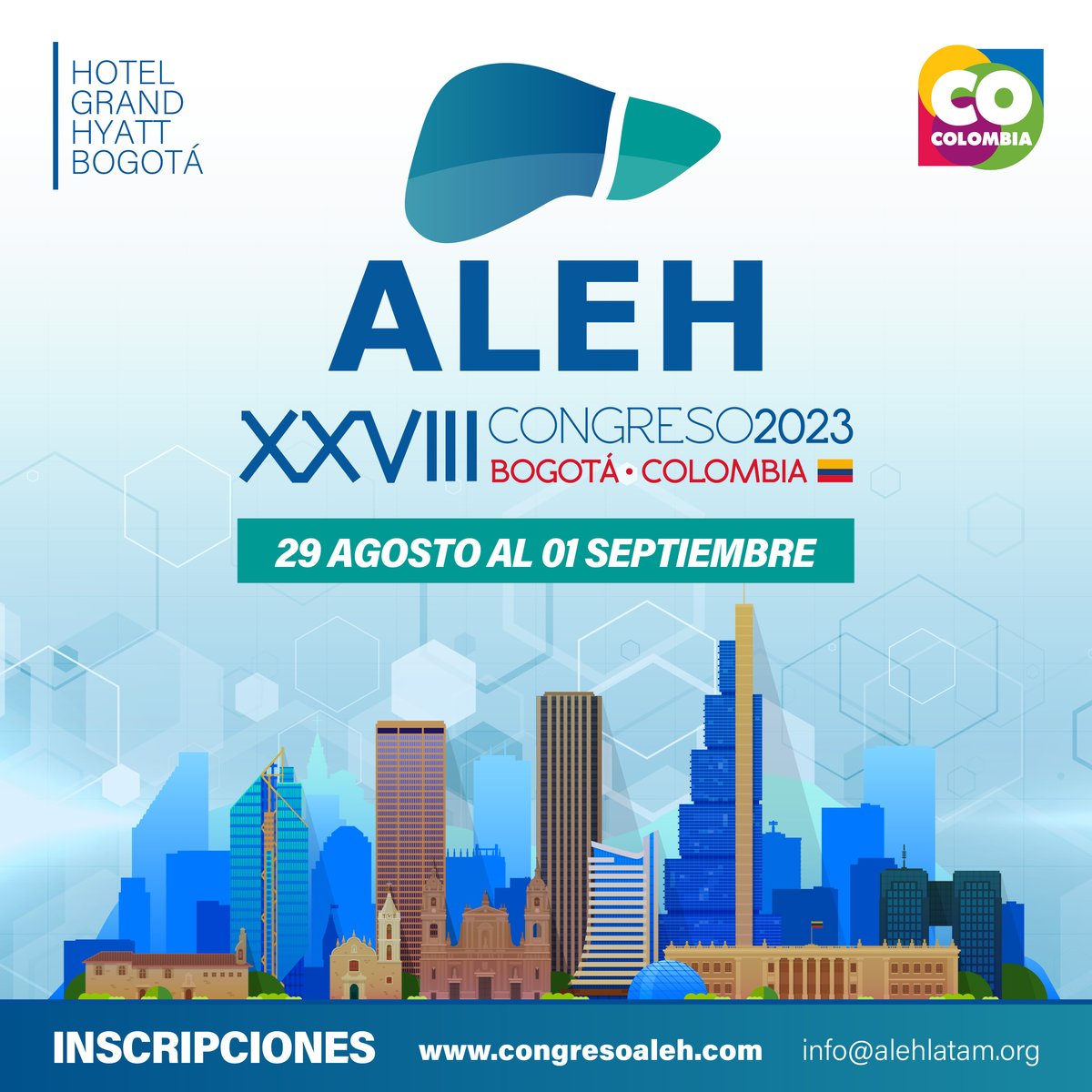 No se pierdan XXVIII Congreso ALEH 2023 29 de agosto hasta el 1 de septiembre Bogotá, Colombia!! 🇨🇴 @alehlatam #LiverTwitter Más info e inscripciones acá 👇👇👇 congresoaleh.com