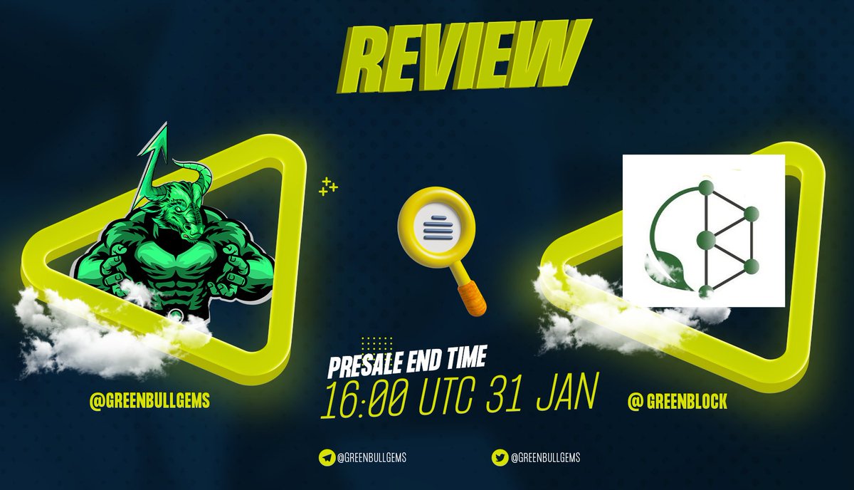 REVIEW <a href="/Green_BlockC/">GREEN BLOCK</a>   / from #PinkSale 
🔴 Notice:
- Telgram/Twitter community is still small
- Utility is not potential in long term, with Proof of Stake trend.
- High Marketcap in this Market Condition.
Full Review check our telegram :
t.me/GreenBullGems/…
#GreenBullPreview