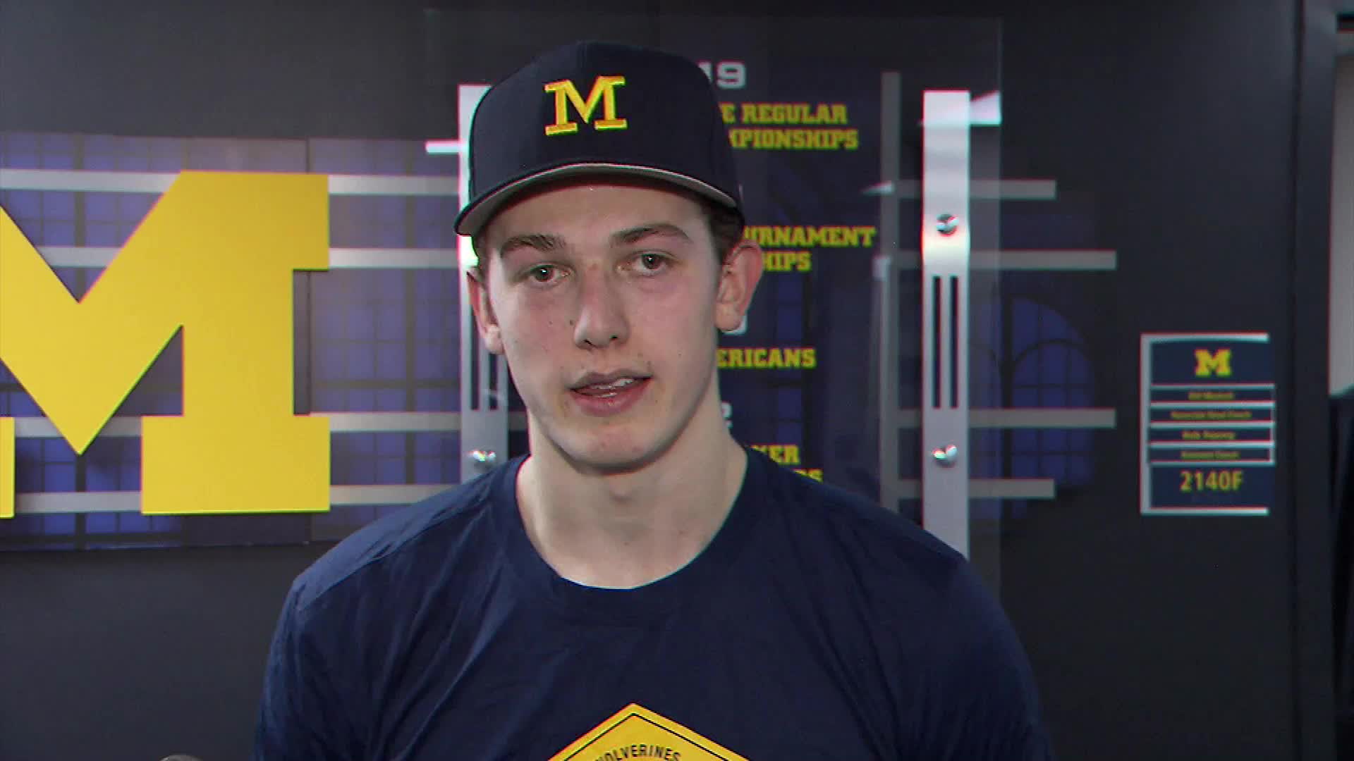 Michigan Hockey on X: Congratulations Luke Hughes - first collegiate goal!  #GoBlue〽️