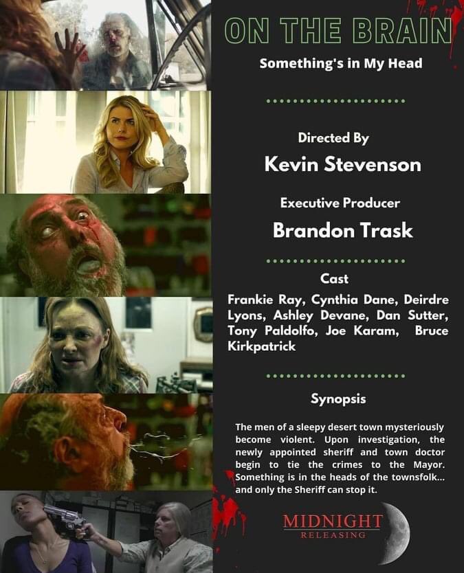 ATTENTION ALL ZOMBIE FANS AND HORROR FILM FANATICS!!!

ON THE BRAIN ~
Something's in My Head

Click on the links below for all available streaming channels and view the trailer!!
bit.ly/2FqWxsI

Trailer ~
bit.ly/3ccZysT