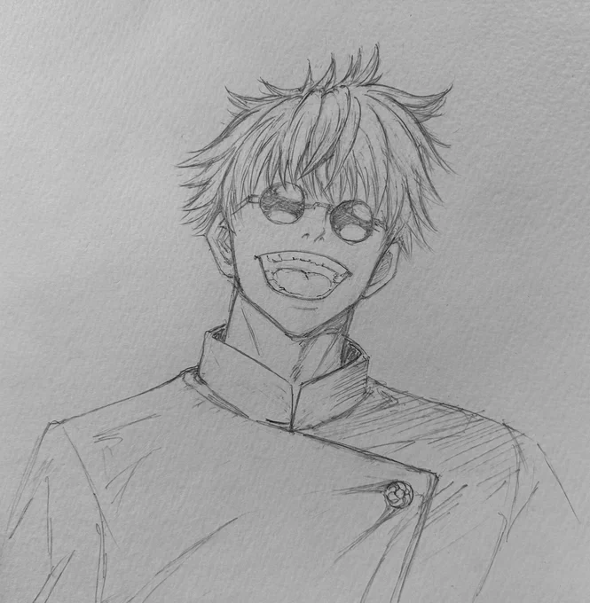 鉛筆下書きに色付けてみた大好きなシーンを模写 