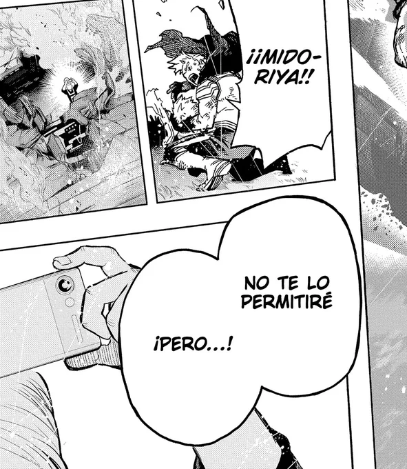 I'm sure this kid filming the entire fight will have a pay off to make me cry. I'm sure. The world will see Deku (&amp;co) do the right thing 😭 