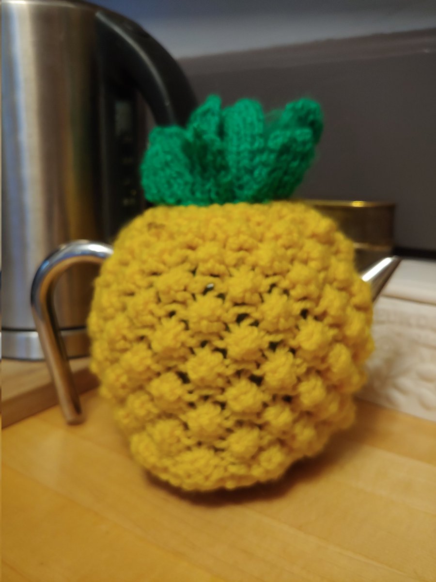 tpjmax's tweet photo. 22 janvier

pineapple cosy
gift from the pineapple coast
warmth of tea and friends

#haikuchallenge23
#barbsummers
#Australia https://t.co/FRT7wWfZ11
