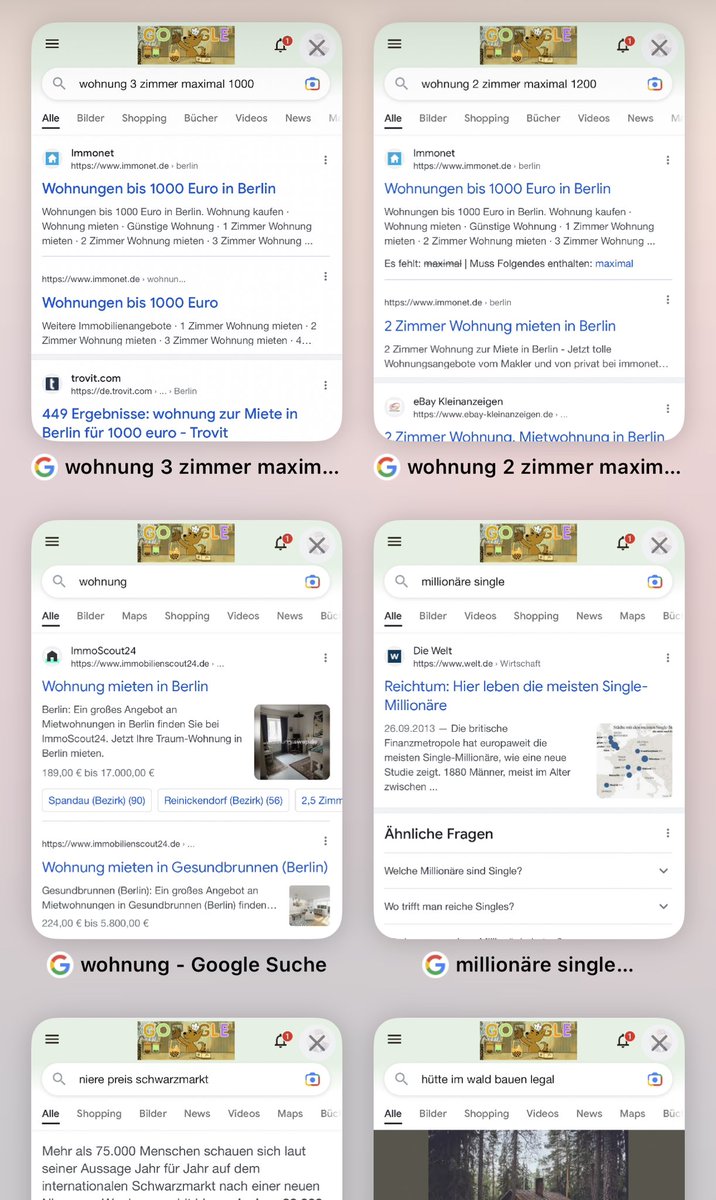 Wohnungssuche normal