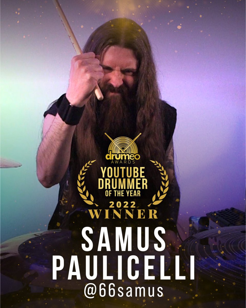 66Samus's tweet photo. Holy crap, THANK YOU SO MUCH!!!
🙏🙏🙏🙏🙏🙏
This is unreal and it couldn’t have happened without you guys ❤️
Huge thanks to Drumeo, thanks to everyone who voted, thanks to my sponsors and supporters etc. 
I love you bahees 🤘🤘

#drums https://t.co/IcTsTwZjv0