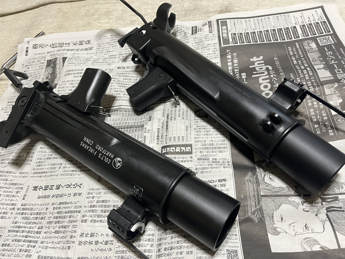 cobra6221's tweet photo. 先程、XM148をシャカシャカシコシコゴシゴシしているとヨウスも参戦、いつのまにかぬるぬる対決勃発(笑)
アラフィフの大の大人が何やってるんでしょうねww
#VFC
#XM148
#yousunics
#BMINDUSTRY https://t.co/zAl9SdauCm