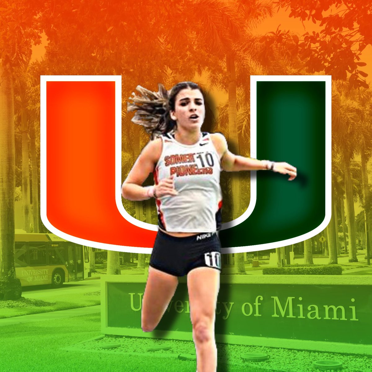 Can’t wait to call U home! 💚🧡

So excited to announce that I have committed to UMiami to further my academic and athletic career. Thanks to everyone who has helped me on my journey to achieve my dream of becoming a Division 1 athlete. #GoCanes #takingmytalentstosouthbeach lol