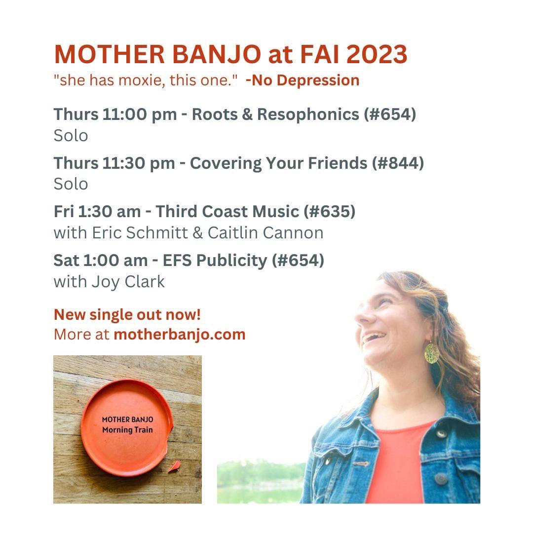 Ellen Stanley | Mother Banjo (@ellensmojo) on Twitter photo Excited to return to Kansas City this week for the <a href="/folkalliance/">Folk Alliance</a> conference, see some of my favorite musicians & reconnect with old friends! If you'll be there, make sure to hunt me down and stop by one of my showcases!
@sxmvillage <a href="/johnplattfuv/">John Platt</a> <a href="/radiobobkansas/">Bob McWilliams</a> <a href="/TheBGSituation/">BGS</a> Excited to return to Kansas City this week for the <a href="/folkalliance/">Folk Alliance</a> conference, see some of my favorite musicians & reconnect with old friends! If you'll be there, make sure to hunt me down and stop by one of my showcases!
@sxmvillage <a href="/johnplattfuv/">John Platt</a> <a href="/radiobobkansas/">Bob McWilliams</a> <a href="/TheBGSituation/">BGS</a>