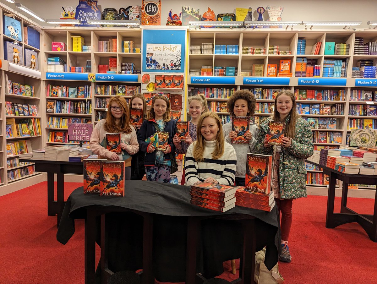 Waterstones Warrington (@waterstoneswire) on Twitter photo Our Bookclub had a VERY special surprise visitor today... Their favourite author <a href="/annabelwriter/">A.F. Steadman</a> popped in to say hello and sign ALL our copies of #Skandar out now in glorious sprayed edge paperback! (She also fielded lots of Book 2 questions... 27th April for pre-order folks!)π¦ Our Bookclub had a VERY special surprise visitor today... Their favourite author <a href="/annabelwriter/">A.F. Steadman</a> popped in to say hello and sign ALL our copies of #Skandar out now in glorious sprayed edge paperback! (She also fielded lots of Book 2 questions... 27th April for pre-order folks!)π¦