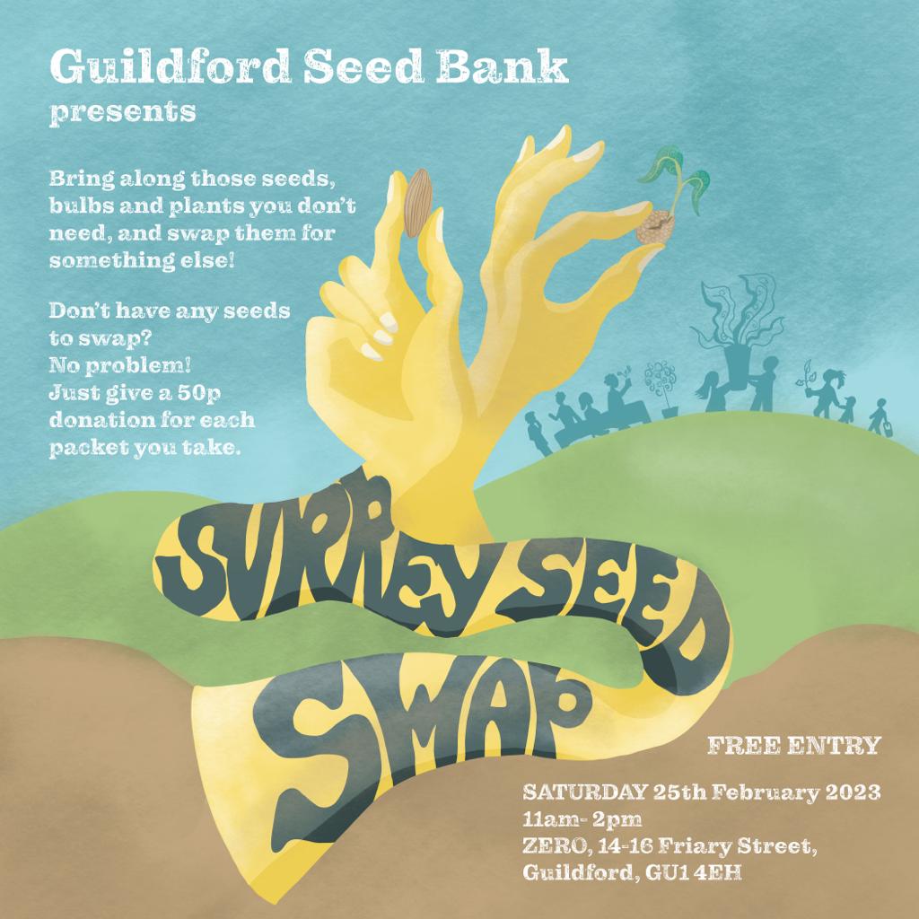 We are holding our 2023 seed swap in just under four week's time! Come and join us to share seeds, plants and the joy of growing plants!