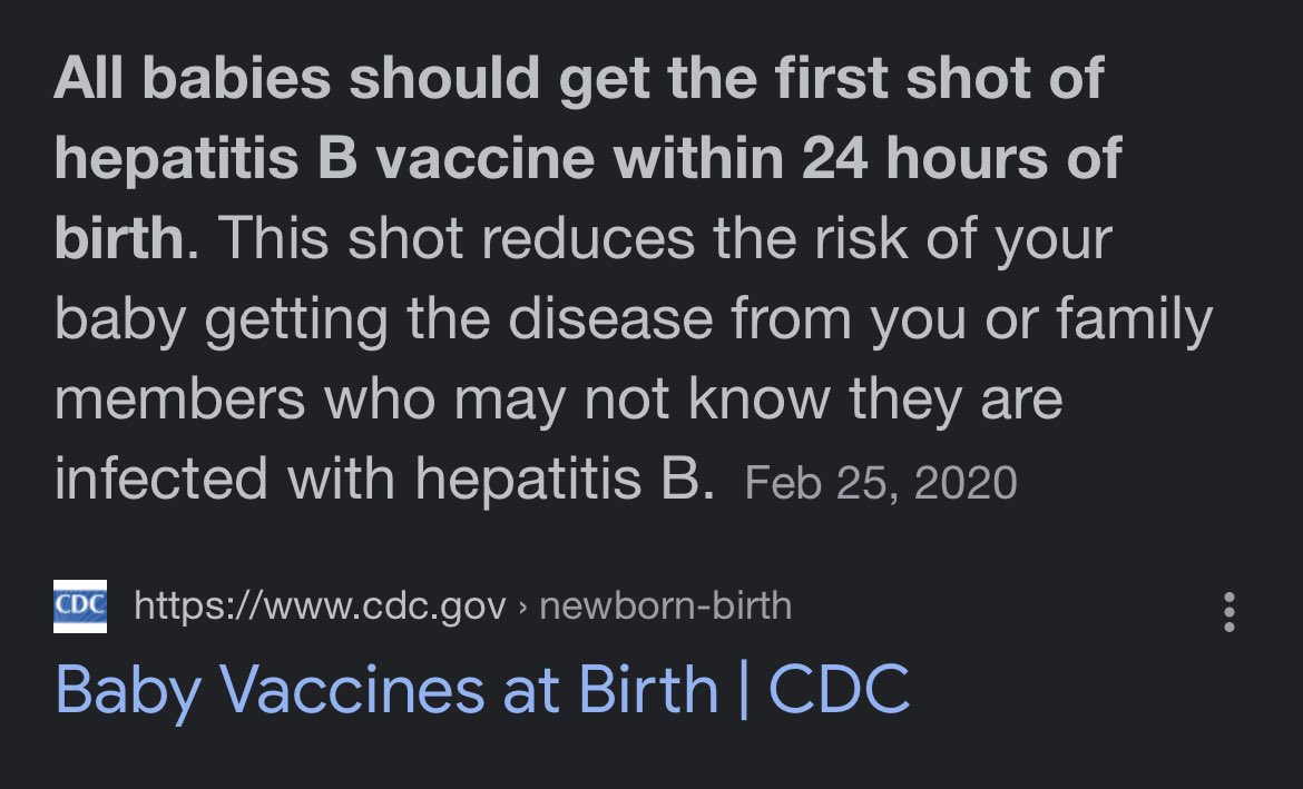 Most people don’t realize that babies born in America today are given a vaccine against a sexually transmitted disease. Not only is this unnecessary (newborns don’t have sex), but the vaccine contains what amounts to an overdose of aluminum for most infants. #braindamage