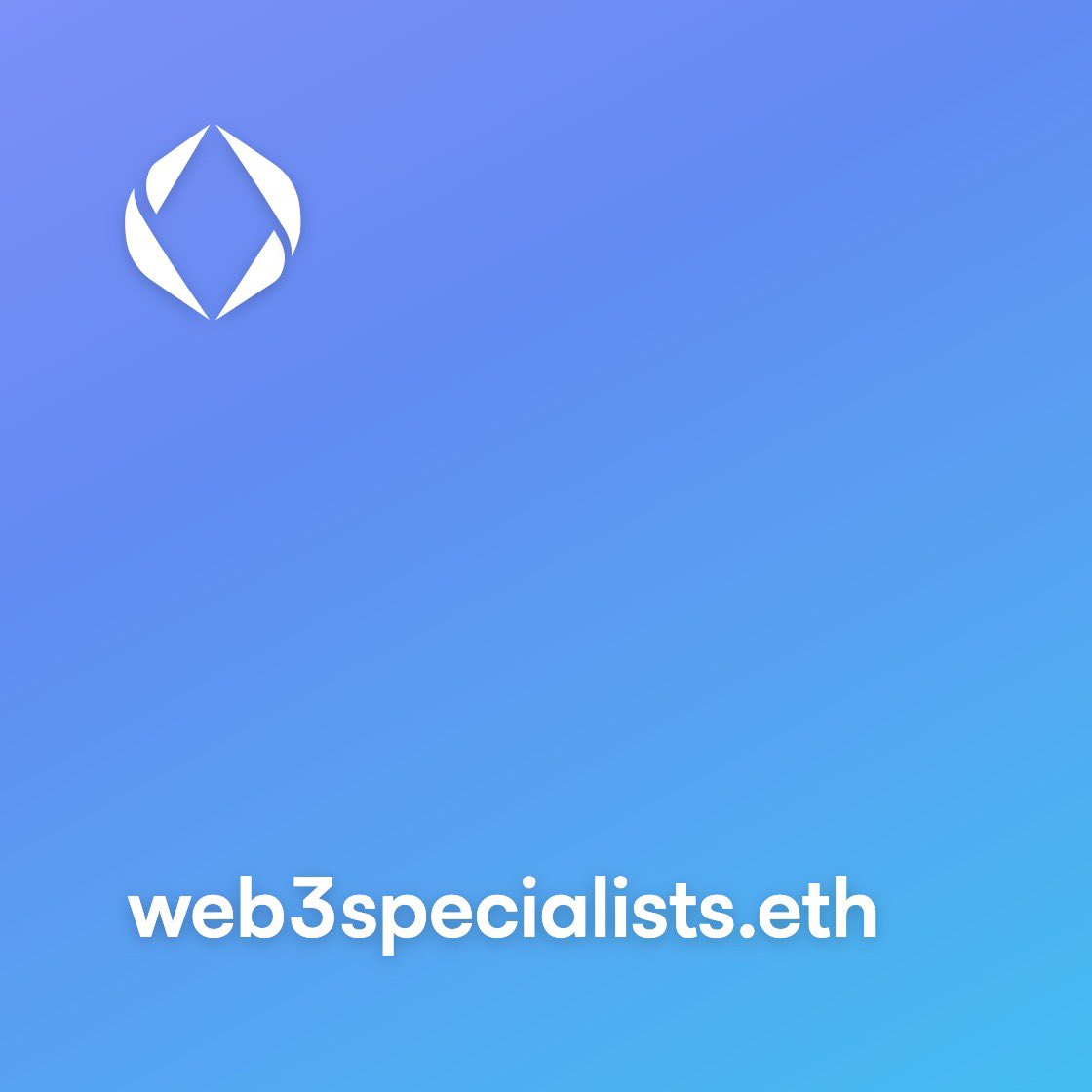 If you a web3 consultant or development team this .ETH domain is the perfect fit and will elevate you above the crowd

web3specialists.eth 

#web3 #consultant #nft #eth #ens #ensdomain #Web3