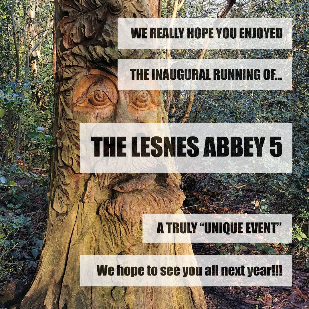 We really hope you enjoyed the inaugural running of the Lesnes Abbey 5 (Ray Marshall Memorial)
We've had some great feedback from the event and we hope to see you all back next year!
In the meantime, the results are on the event page:
plumsteadrunners.co.uk/lesnes-abbey-5