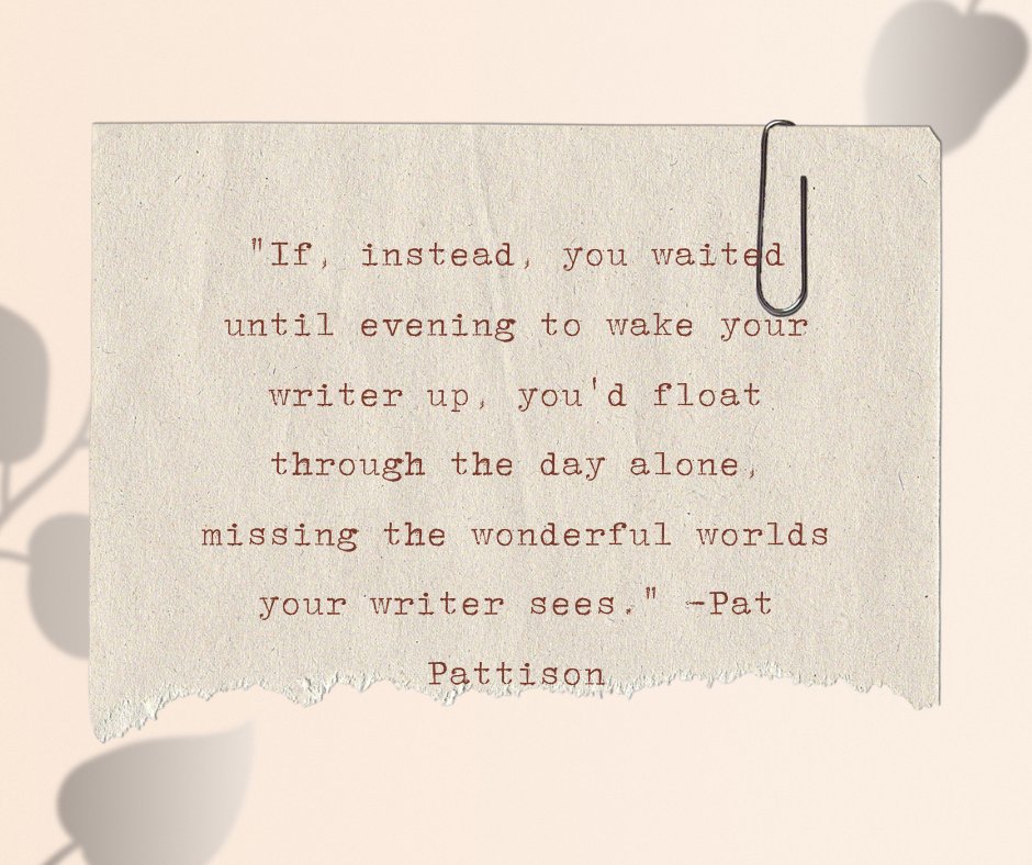 ReaganZins's tweet photo. This quote from Pat Pattison's "Writing Better Lyrics" has really been inspiring me this week! Realizing how important and beneficial it is to constantly be in a creative mindset.  #songwriting #PRBynumF23 @TLPBynum https://t.co/M5Z5AlVc3p