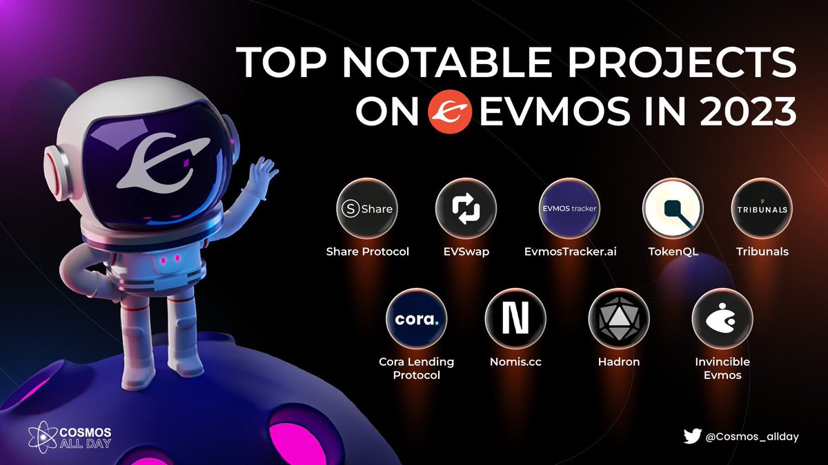 Cosmos_allday's tweet photo. The @EvmosOrg ecosystem is growing strong since its launch,

Here are the most look forward to projects on @EvmosOrg in 2023; check it 👇
$EVMOS #EVMOS @fekunze @evmosintern https://t.co/UungN7Ltt0