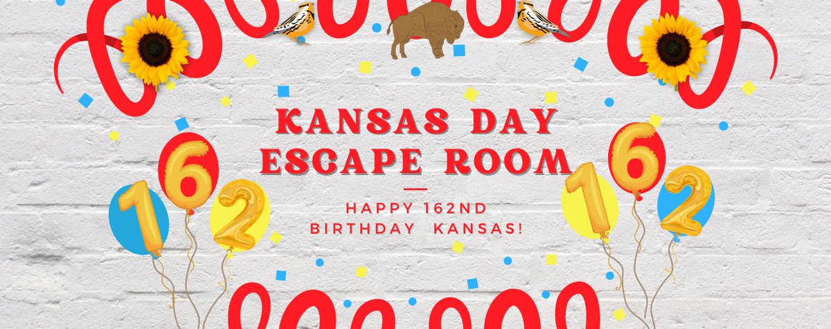 Happy Kansas Day! Here is a fun KS History Escape Room I made last year and have updated for this year! 
sites.google.com/smsd.org/ksday… 
#kansashistory #ToTheStarsKS #kansasday #ksedchat