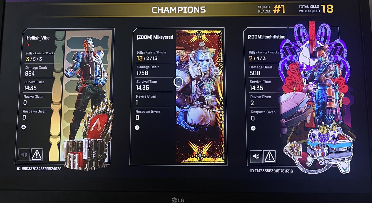 Mikeyysrad's tweet image. Yessir brudda’s Champions #apexlegends #apex
