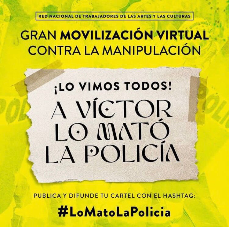 menoscanas's tweet image. ¡LO VIMOS TODOS! 
A Víctor #LoMatoLaPolicia