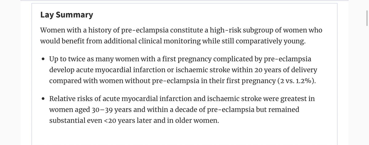 Biljana Parapid, MD, PhD, FESC (@biljana_parapid) on Twitter photo #ThankYou for 🏷️, dear <a href="/CardioOb/">Cardio-Obstetrics</a> ‼️ 😇
Kudos to Drs Hallum, Basit, Kamper Jørgensen, <a href="/tsg_sehested/">Thomas Sehested</a> & Boyd who have shown #Women w Hx of #PreEclampsia have high rates of #IHD & #Stroke @ early ages & within a decade after delivery.
#CardioObstetrics <a href="/mirvatalasnag/">MIЯVΛƬ #IC</a> <a href="/sneskarakic/">prof dr Snezana Rakic</a> #ThankYou for 🏷️, dear <a href="/CardioOb/">Cardio-Obstetrics</a> ‼️ 😇
Kudos to Drs Hallum, Basit, Kamper Jørgensen, <a href="/tsg_sehested/">Thomas Sehested</a> & Boyd who have shown #Women w Hx of #PreEclampsia have high rates of #IHD & #Stroke @ early ages & within a decade after delivery.
#CardioObstetrics <a href="/mirvatalasnag/">MIЯVΛƬ #IC</a> <a href="/sneskarakic/">prof dr Snezana Rakic</a>