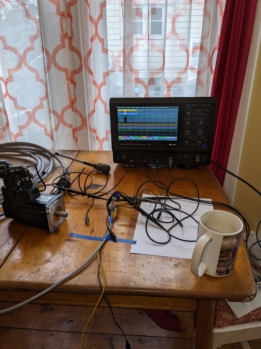 OT brought home an encoder/ motor setup to troubleshoot! Fun morning ☺️