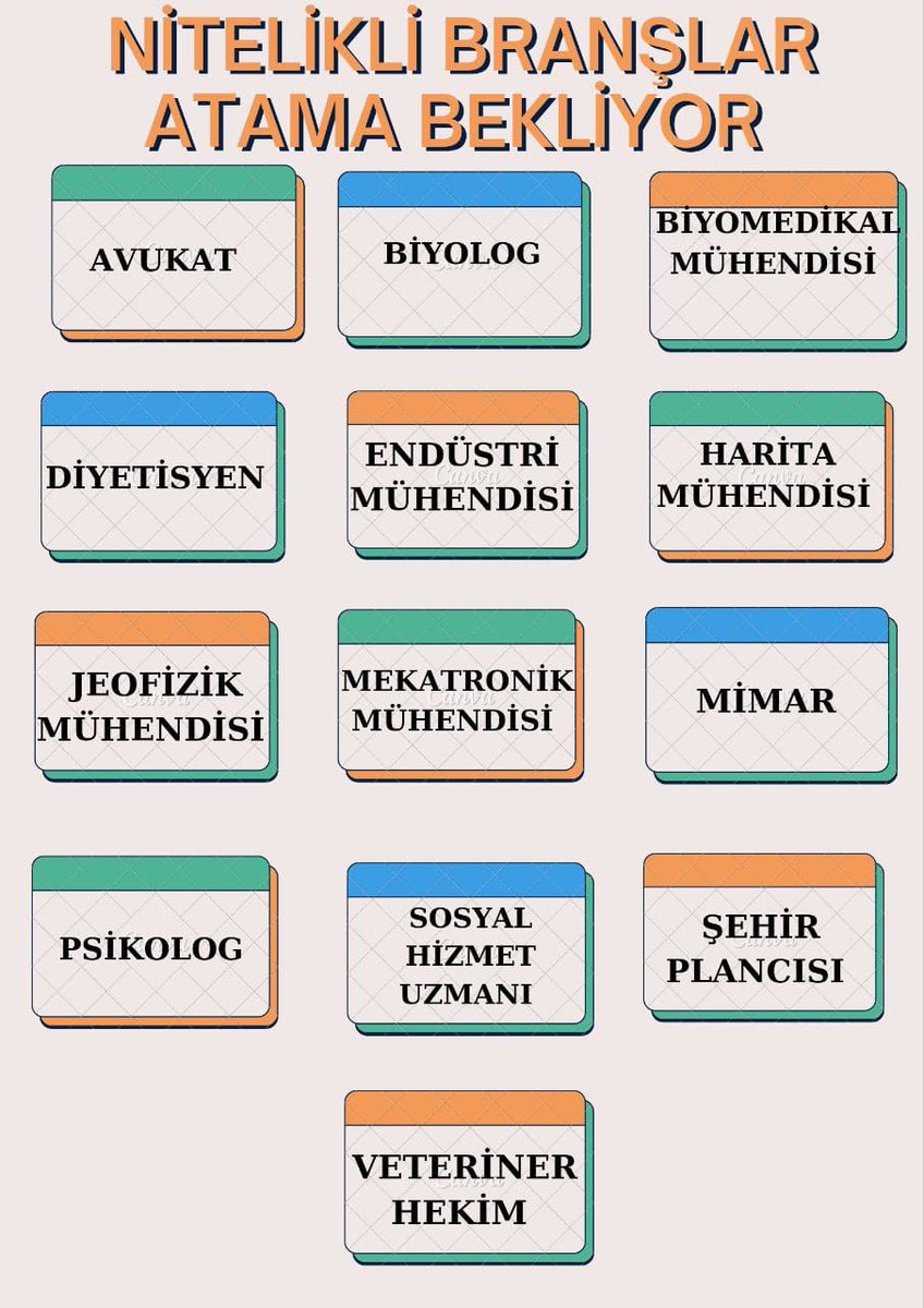 Devlet memuru olmak üzere gerekli bilgi ve donanımla mezun olan gençlere;memuriyet kapılarının biran önce açılması için mezun sayısı ile denk ve  adil kadro talep ediyoruz.
#CbYüzyılaRekorAtama
Bekliyor
<a href="/RTErdogan/">Recep Tayyip Erdoğan</a>
<a href="/M_Sarigul/">Mustafa Sarıgül</a> 
<a href="/TeomanMutlu/">Teoman MUTLU</a>