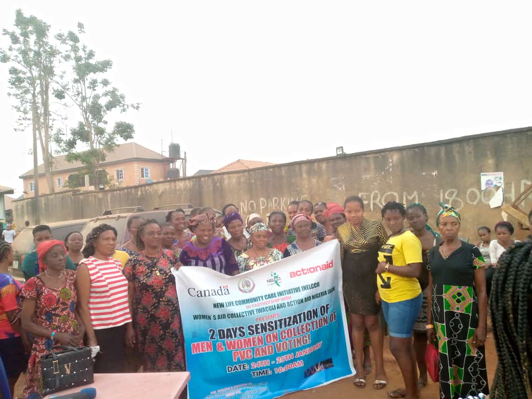 Nelcci2's tweet photo. NELCCI in partnership with WACOL organised 2 days sensitisation program on PVC collection and voting in Enugu. Thanks to Actionaid Nigeria and Global Affairs Canada for providing the platform https://t.co/TinMNaWkUC