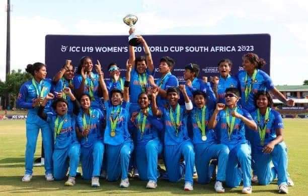 Kudos to the Indian Women's Cricket Team who have emerged champions at the #U19T20 World Cup Tournament! You are an inspiration for the upcoming generations!

#U19T20WorldCup #TeamIndia #TeamIndiaWomen #cricket #BCCI #BCCIWomen
