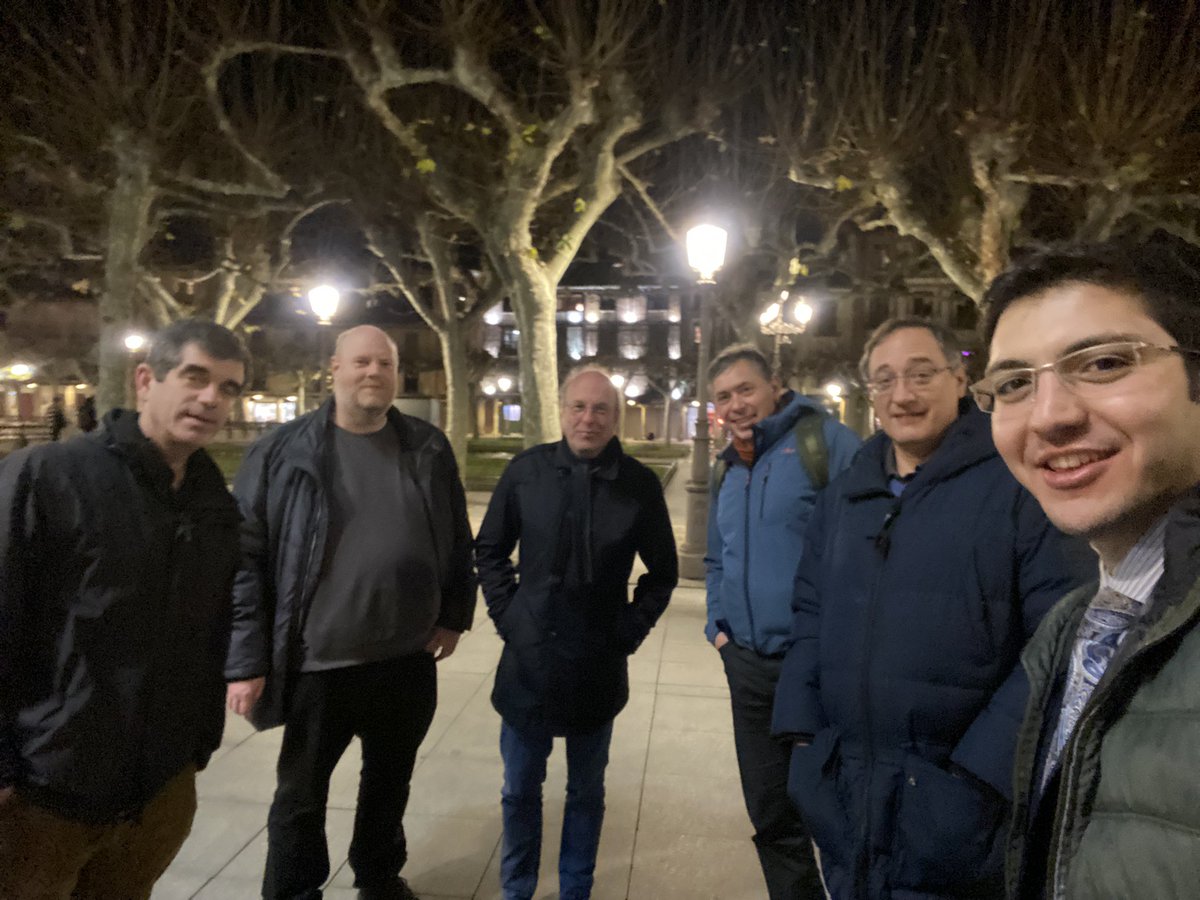 neuronhunter's tweet photo. Excited to be at the @EraNeuron meeting in Spain with our esteemed science team. From left to right: Dr. Christopher Pack, Dr. David Rotermund, Dr. Michael Herzog, Dr. Dirk Jancke, Dr. Udo Ernst, and myself. #Science #Collaboration https://t.co/kFYUENYii6