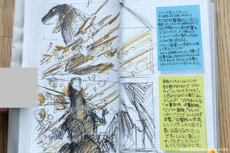 Shinji Higuchi Special Effects Field Notes is a sumptuous collection of storyboards/sketches ( drawn by the director himself ) for films like Shin Ultraman, Shin Godzilla, Attack On Titan & more 樋口真嗣特撮野帳 -映像プラン・スケッチ - https://t.co/5tFh2ABQ4v 