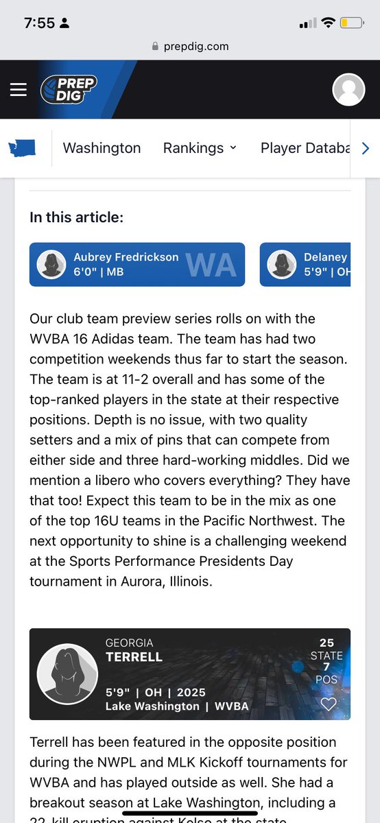 Thank you so much <a href="/PrepDigWA/">Prep Dig Washington</a> for the amazing write up on my team! So excited for the season and to be playing with these girls!