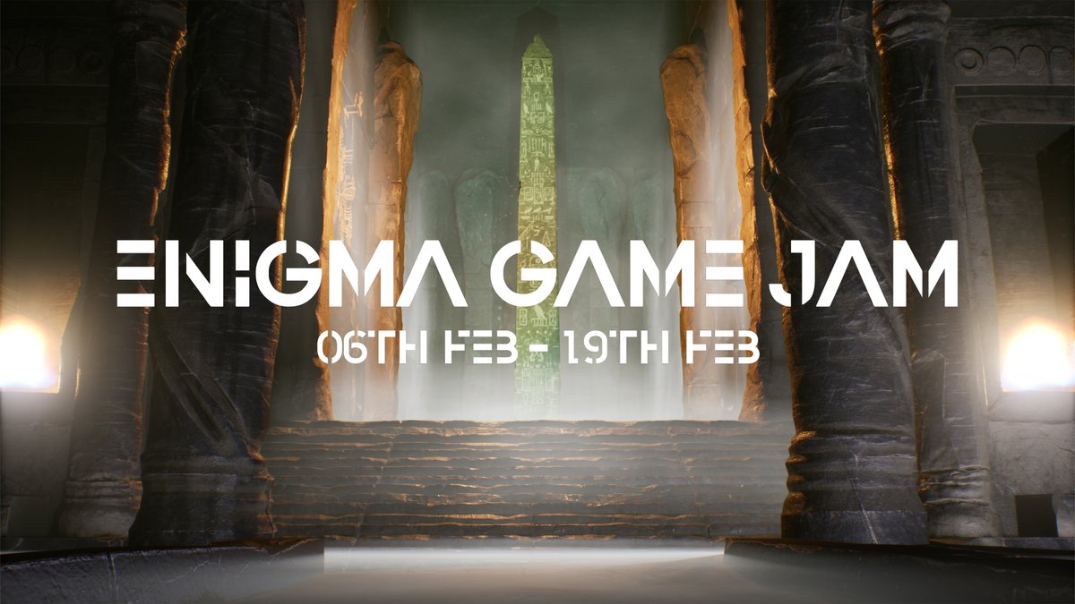 matt_aspland's tweet photo. 🎮The Enigma Game Jam🎮

I'm happy to announce I'm hosting a game jam! You can find more information on my latest YouTube video.

6th February -> 19th February 2023!

#EnigmaGameJam #UnrealEngine #UnrealEngine5 #IndieGameDev #madewithunreal #unity #unity3d https://t.co/xB1AzfYlwj