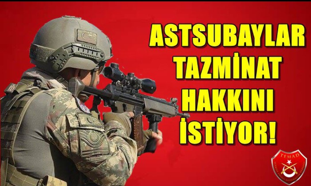 mehmet4512's tweet photo. Makam, Görev ve Temsil tazminatı Astsubayların hakkıdır.

Astsubayların 5400 Ek gösterge hakkıdır.

#AstsubaylarTazminatHakkınıİstiyor
@RTErdogan @dbdevletbahceli @tcsavunma https://t.co/FuXNeTjyoN