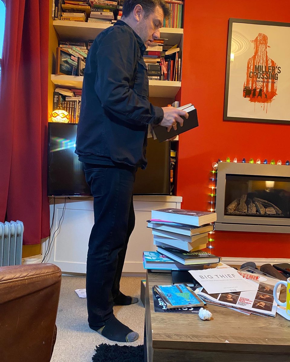 The Great Book Clear Out has begun. He may be some time.