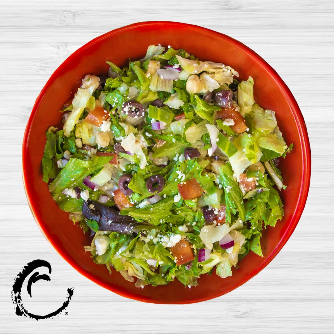 crushedredsalad's tweet image. Take a trip (with your taste buds) to CYPRUS! Made with chickpeas, Kalamata olives, cucumber, tomato, red onion, feta cheese with field greens topped with feta vinaigrette. Only 460 calories for a regular size. #greeksalad #salads #stllocal #314together