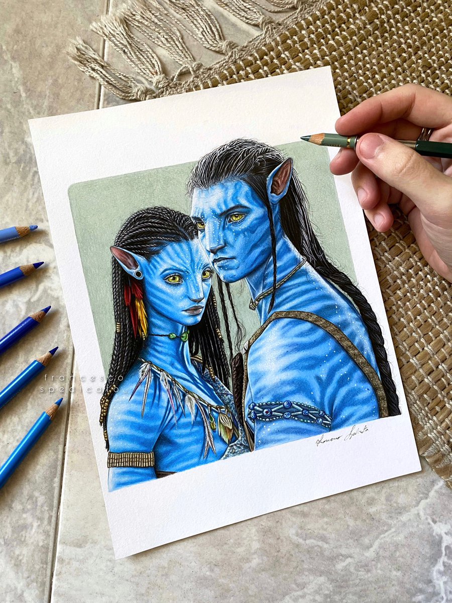 "I see you" 🏹 
New drawing of #Neytiri and #JakeSully from #Avatar 
Hope you like it !

#AvatarTheWayOfWater