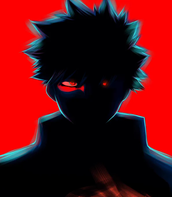 I think Eric chou's 2019 album cover was kinda neat. I thought "I want to try drawing that, for Kacchan." 
