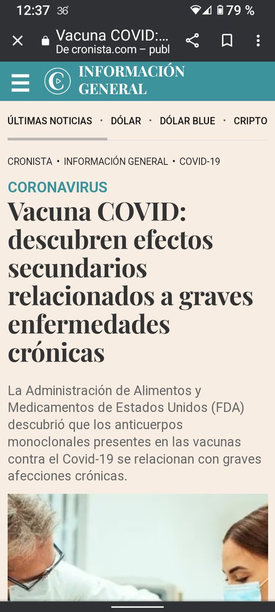 Abro Google y la primer noticia es está.
Ya no lo ocultan
Ya no se pueden ocultar los efectos adversos
¿Quienes son los locos ahora?