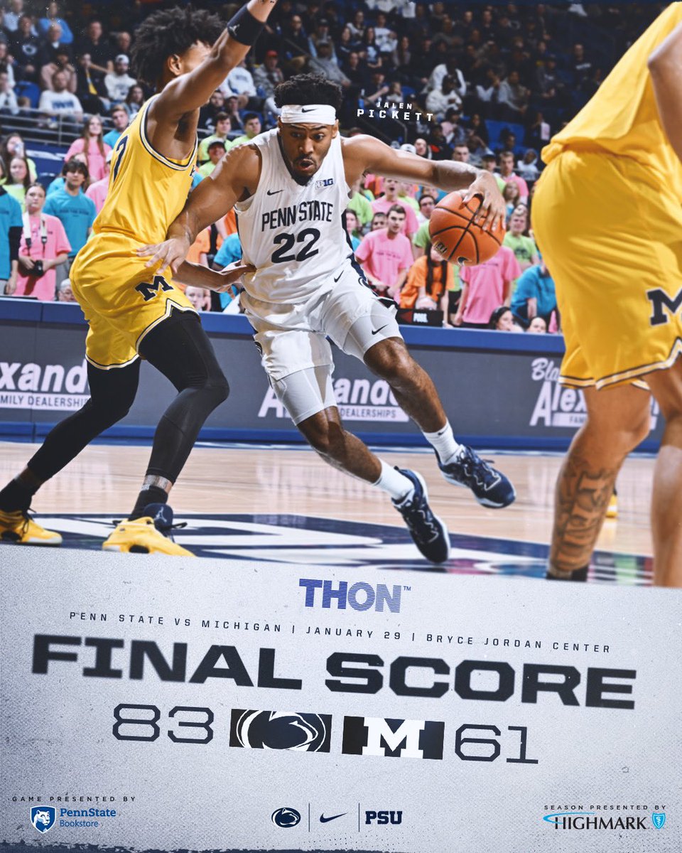 PennStateMBB's tweet photo. DOMINANT W 

#WeAre https://t.co/86n0BGPniy